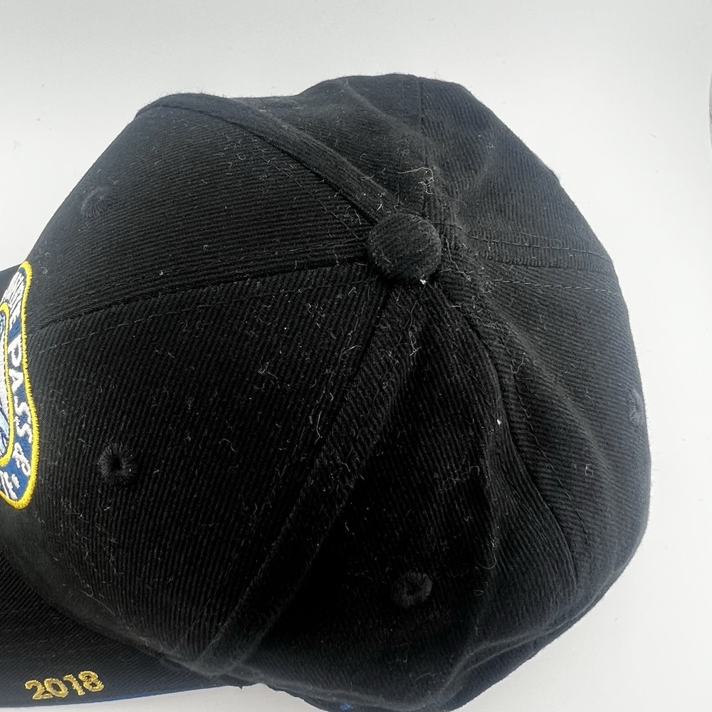 White Pass & Yukon Route Railroad 2018 Skagway Alaska FlexFit Black Hat Cap - Picture 4 of 12